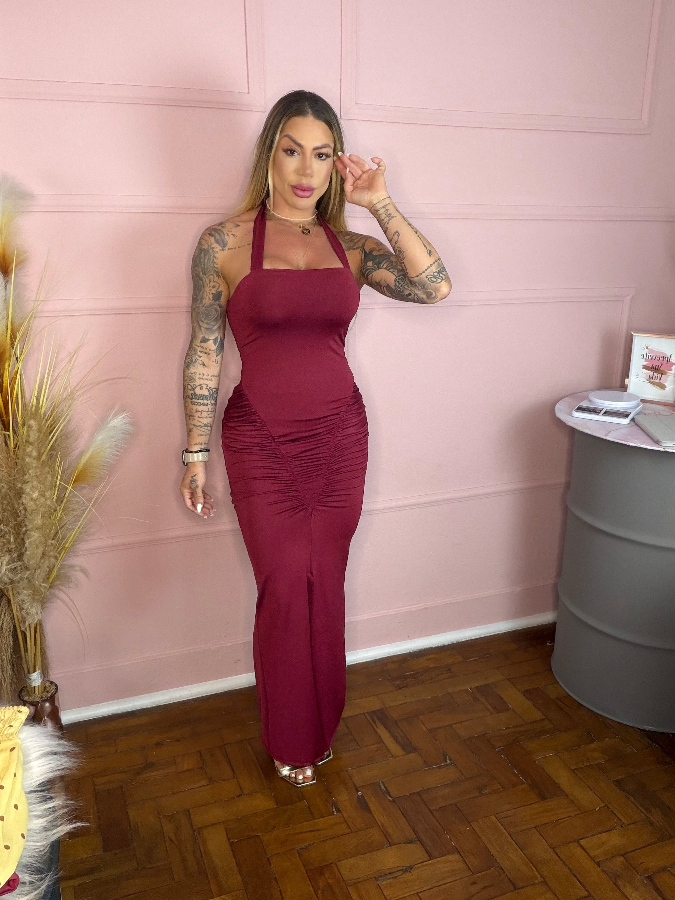 Vestido em Poliamida